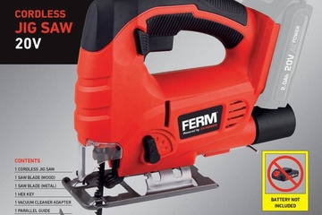 Afbeelding van FERM - AX-POWER - JSM1033 - Accu - decoupeerzaag
