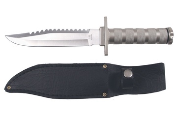 Afbeelding van Fox outdoor Survival mes met aluminium handvat en schede