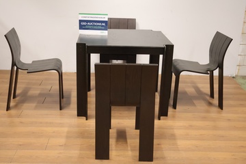 Afbeelding van Bentwood Strip Chairs eettafel Set - Gijs Bakker, Castelijn
