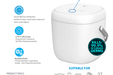 Afbeelding van 2x V7 UV-C-Sterilisator mit 6 LED