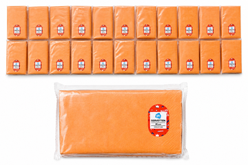 Afbeelding van Partij van 22 pakken oranje servetten – 440 stuks