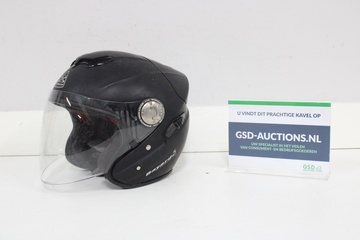 Afbeelding van Motorhelm zwart met vizier