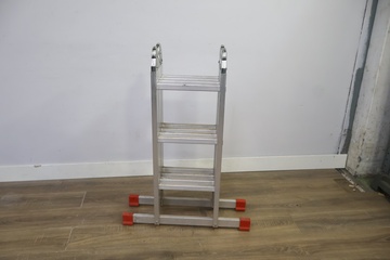 Afbeelding van Aluminium uitklapbare ladder