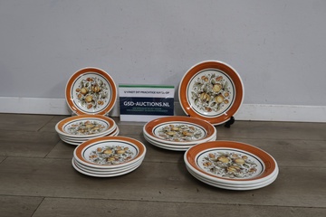 Afbeelding van Set decoratieve borden 16 stuks'