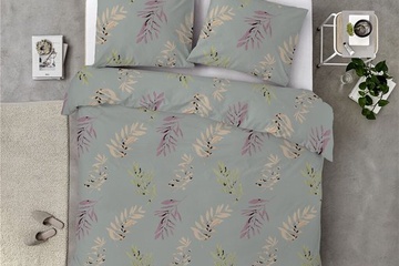 Afbeelding van Dekbed overtrek Be Leaves 200x220cm +2x kussensloop