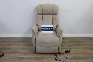 Afbeelding van Beige elektrische relaxfauteuil, Sta-op-Stoel