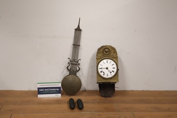 Afbeelding van Antieke Franse comtoise wandklok met slinger