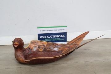 Afbeelding van Houten vogel beeld
