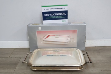 Afbeelding van Verzilverde ovenschaal met deksel