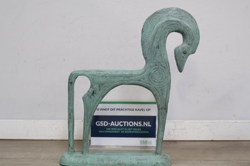 Afbeelding van Sculptuur van een gestileerd Grieks paard