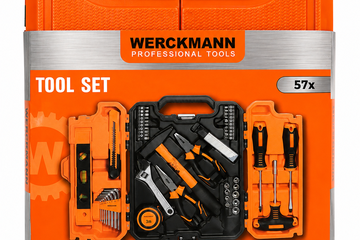 Afbeelding van Werckmann 57-delige gereedschapsset in handige koffer