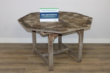 Afbeelding van Houten Tuintafel''