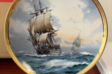 Afbeelding van The Franklin Mint Schip wandbord "Victory"