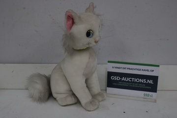 Afbeelding van Witte knuffelkat