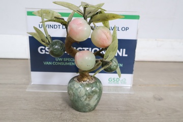 Afbeelding van Decoratieve stenen bonsai met fruit