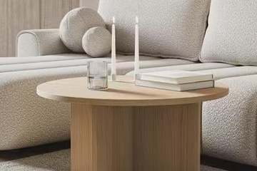 Afbeelding van Selsey Ovo - Ronde salontafel 76x76 cm, eikenlook, Lindberg'