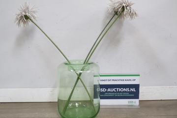 Afbeelding van Groene vaas met Kunstbloemen