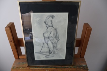 Afbeelding van Potloodtekening van een soldaat