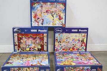 Afbeelding van Set van 5 Disney Puzzels van 1000 stukjes