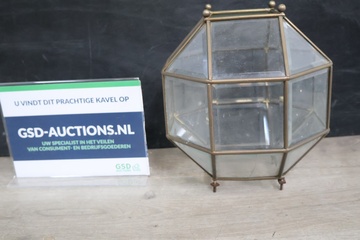 Afbeelding van Vintage Koperen Plafondlamp
