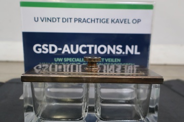 Afbeelding van Art Deco dubbele confituur- of marmeladepot