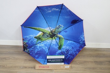 Afbeelding van Paraplu met afbeelding van zee schildpad