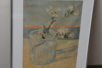 Afbeelding van Poster van Vincent v Gogh: Bloesemtak in vaas