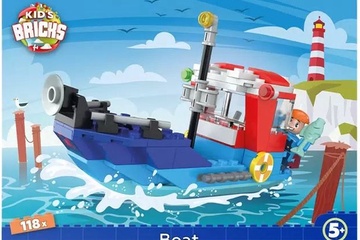 Afbeelding van Bouwstenen boot 108delig