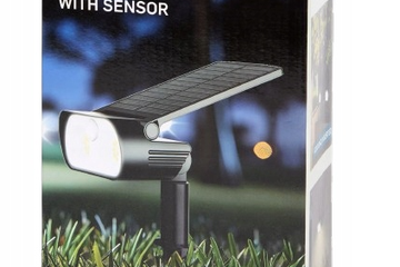 Afbeelding van Solar LED-tuinlamp 200 lm met bewegingssensor en dag/nacht IP65