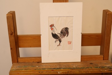 Afbeelding van Chinees schilderij van een haan