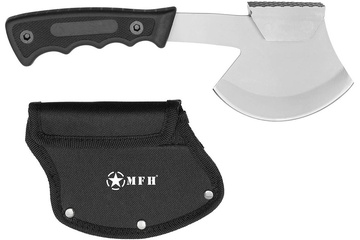 Afbeelding van MFH Hamerbijl met rubber handvat en tas