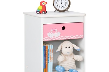 Image of Nachtkastje voor de kinderkamer zwaan(414)