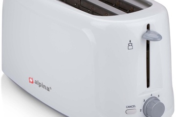 Afbeelding van Alpina - Toaster White 1250-1450W