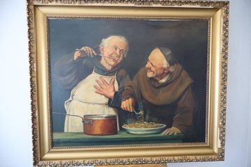 Afbeelding van Fraai Olieverfschilderij De Proeverij