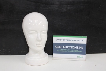Afbeelding van Vintage wit keramieken mannequin