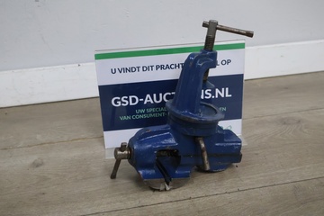 Afbeelding van Blauw Metalen Tafelbankschroef