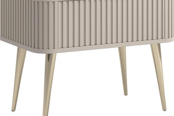 Afbeelding van Selsey Ovarlo - Nachtkastje met lade, grijsbeige, 63 cm