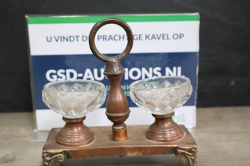 Afbeelding van Art Deco Tafelset met Kristallen Schaaltjes
