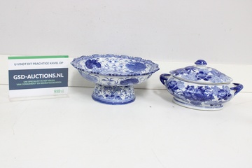 Afbeelding van Set Blauw-Witte Sierschalen