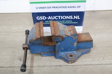 Afbeelding van Blauw metalen bankschroef