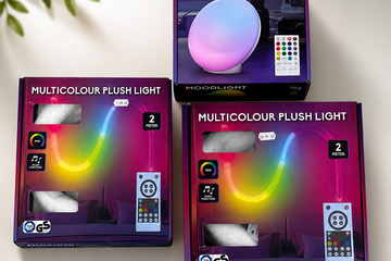 Afbeelding van Set van 3 multicolour sfeerlampen met afstandsbediening