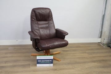 Afbeelding van Lederen Draaifauteuil'