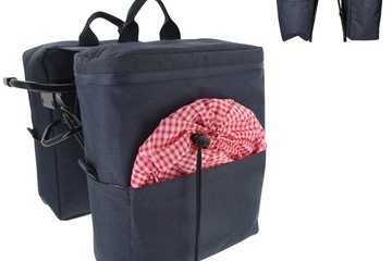 Afbeelding van Picknick dubbele fietstas met koelvak 34 cm
