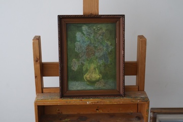 Afbeelding van Schilderij van bloemen in vaas - B Dietze