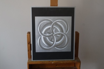 Afbeelding van Abstract kunstwerk met cirkels