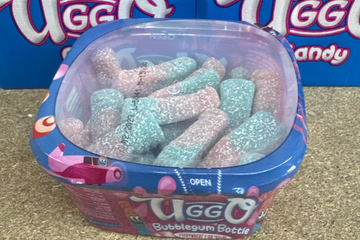 Afbeelding van Uggo Bubbelgum snoep 1 omdoos van 12x200g (C06)