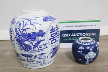 Afbeelding van Set van twee Chinese vazen