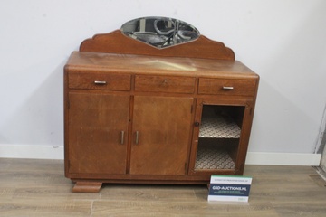 Afbeelding van Houten dressoir met spiegel