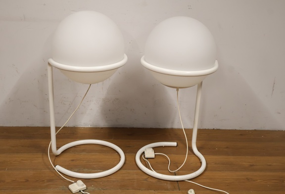 Afbeelding van Set van 2 Globe Vloerlampen - Model 653, Hala Zeist