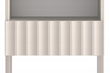 Afbeelding van Derriva nachtkastje met gegroefde fronten, 50 cm, lichtbeige